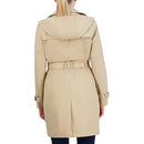 357MC876 COLE HAAN WOMENS DOUBLE BREASTED TRENCH COAT, SIZE M - KHAKI - Brand New