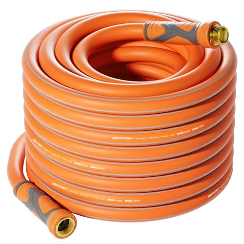 DRINCOSH GARDEN HOSE 75 FT X 5/8" BURST 600 PSI FLEXIBLE GARDEN HOSE -ORANGE Like New