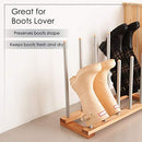 INNOKA 6 Pairs Birch Wood Boot Rack Free Standing Organizer B07RD4DBLL -Natural - Brand New