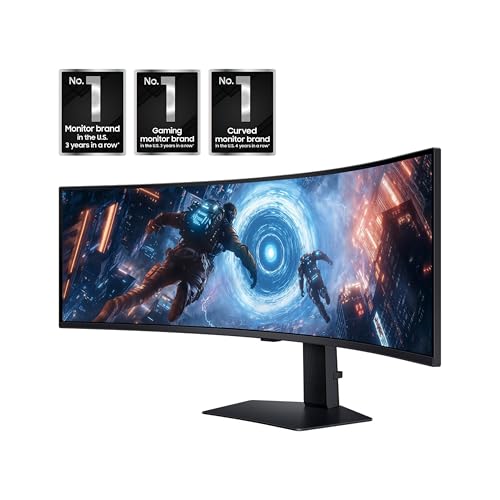 SAMSUNG 49-INCH ODYSSEY G9 DQHD 144HZ CURVED GAMING MONITOR LS49FG910ENXZA BLACK - Like New