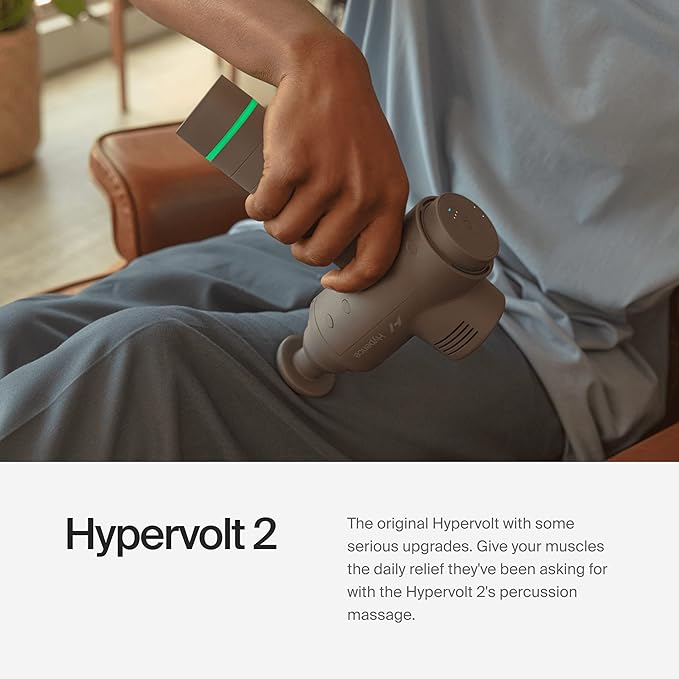 Hypervolt 2 Quiet Glide Technology Percussion Massage Gun 53200-038-00 - GREY - Like New