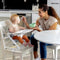 EVENFLO EAT & GO 2-IN-1 PORTABLE FOLDING BOOSTER CHAIR - WHITE - Like New