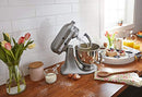 KITCHENAID ARTISAN SERIES 5 QUART TILT-HEAD STAND MIXER FLEX EDGE BEATER SILVER - Like New