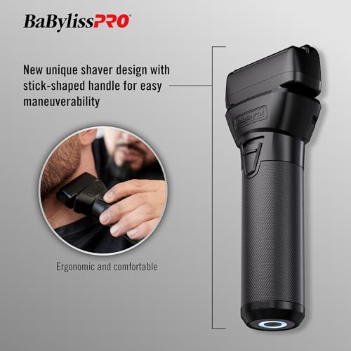 BABYLISSPRO FXONE DOUBLE FOIL STICK SHAVERS INTERCHANGEABLE BATTERY - BLACK - Like New