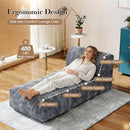 Big Chaise Lounge Chair Indoor Bean Bag Chair for Adults and Teens No Assembly - Brand New