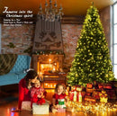 9 FT PRE-LIT LED HINGED ARTIFICIAL CHRISTMAS TREE 1000 LED LIGHTS STAND - GREEN - Like New