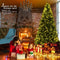 9 FT PRE-LIT LED HINGED ARTIFICIAL CHRISTMAS TREE 1000 LED LIGHTS STAND - GREEN - Like New