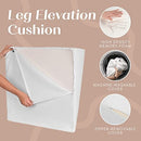 Trickonometry Leg Elevation Pillow Memory Foam Velvet Removable Cover - Grey - Brand New
