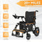 ELECTRIC WHEELCHAIR 20+ MILES RANGE ALL TERRAIN MOTORIZED WHEELCHAIR - ORANGE - Like New