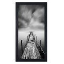 BOJIN 8X16 PICTURE FRAMES BLACK SOLID WOOD WITHOUT MAT PHOTO FRAME -BLACK - Brand New
