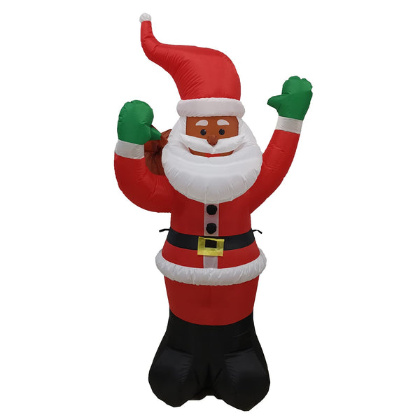SANTA'S WORKSHOP H70 X W30 X L70 Black Santa Inflatable Blower - Scratch & Dent