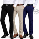 GALAXY BY HARVIC DRESS N COMFORT MEN’S FLEX STRETCH SLIM FIT PANTS 40 - BLACK - Brand New