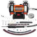 VEVOR BENCH BUFFER POLISHER BENCH BUFFER GRINDER POLISHING & - Scratch & Dent