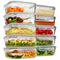 VTOPMART 10PACK (35OZ+22OZ) GLASS FOOD STORAGE CONTAINERS - - Scratch & Dent