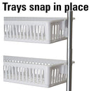 Household Essentials White 6-Tier Basket Over-The-Door Organizer - Like New