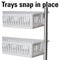 Household Essentials White 6-Tier Basket Over-The-Door Organizer - Like New