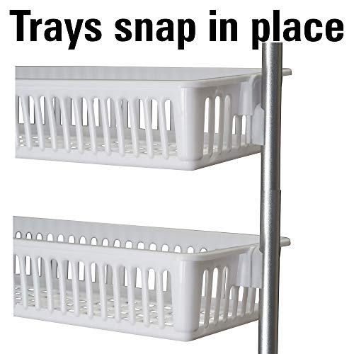 Household Essentials White 6-Tier Basket Over-The-Door Organizer - Like New