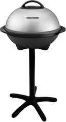 George Foreman GGR50B 12+ Servings Indoor Outdoor Electric Grill - Silver - Like New