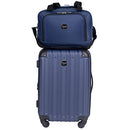 Travelers Club Midtown Hardside 4-Piece Luggage Travel Set - Navy Blue - Brand New