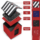 Rest-Eazzzy Cat House Outdoor Bed Weatherproof Shelter B09N1M638G - Red - Brand New