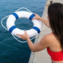 20 Inch / 50cm Pool Safety Life Preserver Throw Ring Buoy - B0B2JLHL9R - Brand New