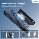 CHUSII Magsafe Portable Charger 12000mAh Magnetic Power Bank Phone Bank - Black - Like New