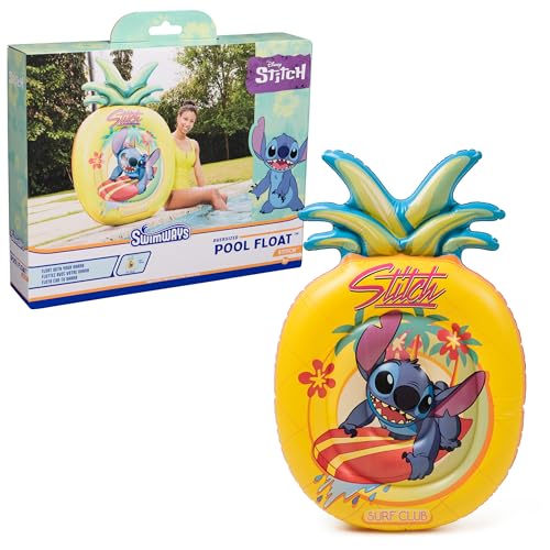 SWIMWAYS DISNEY STITCH OVERSIZED POOL FLOAT, TEENS, ADULTS, STITCH POOL FLOAT - Like New