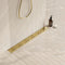 NEODRAIN 24-IN BRUSHED BRASS RECTANGULAR LINEAR SHOWER DRAIN - - Scratch & Dent
