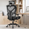 WINRISE OFFICE CHAIR ERGONOMIC DESK CHAIR COMFY COMPUTER CHAIR - BLACK - Like New
