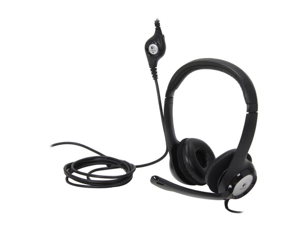 Logitech H390 Wired Headset, Stereo Headphones with Noise-Cancelling