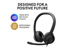 Logitech H390 Wired Headset, Stereo Headphones with Noise-Cancelling