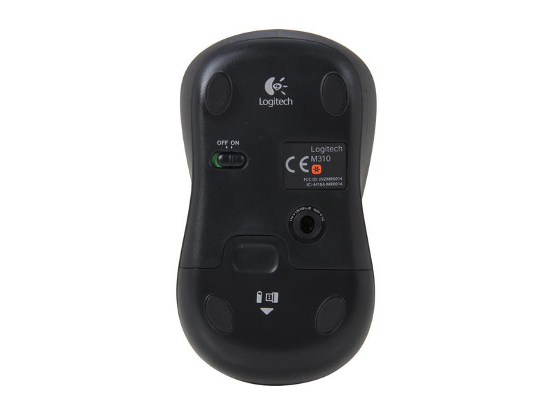 Logitech M310 910-001917 Peacock Blue 3 Buttons 1 x Wheel USB RF Wireless