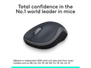 Logitech M185 910002225 Swift Gray 3 Buttons 1 x Wheel USB RF Wireless Optical
