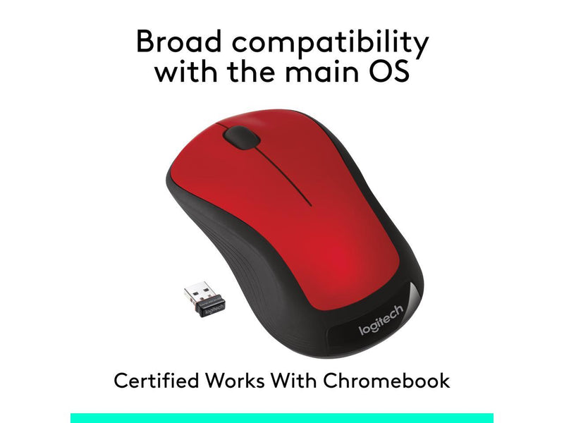 Logitech M310 Wireless Mouse, 2.4 GHz with USB Nano Receiver, 1000 DPI Optical