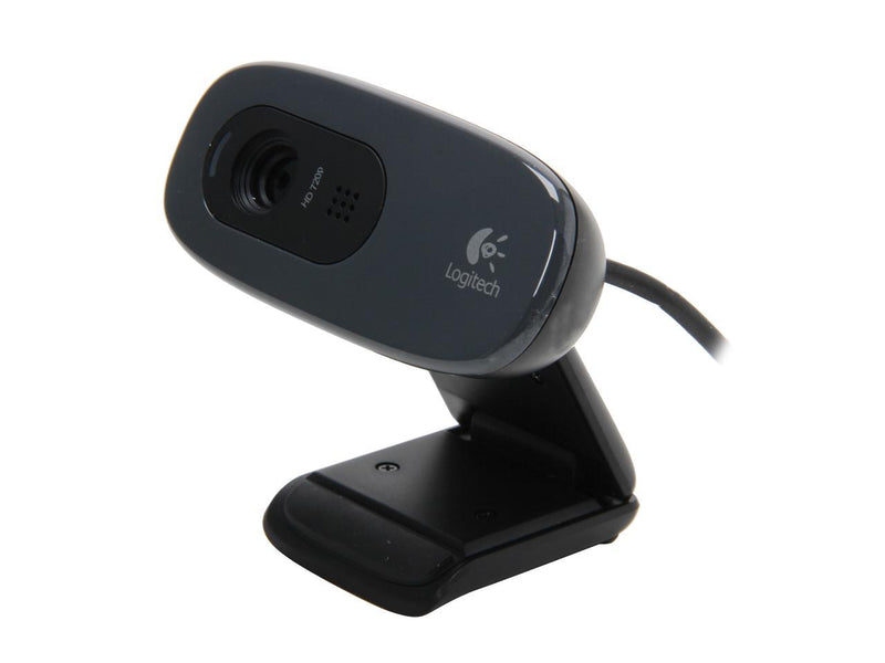 Logitech C270 HD Webcam, HD 720p, Widescreen HD Video Calling, HD Light
