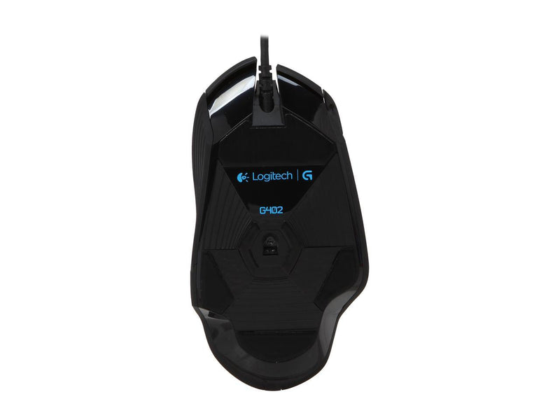 Logitech G402 910-004069 Black Wired Optical Hyperion Fury FPS Gaming Mouse with
