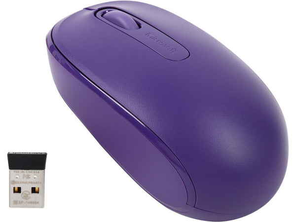 Microsoft 1850 U7Z-00041 Purple 3 Buttons 1 x Wheel USB RF Wireless Optical 1000