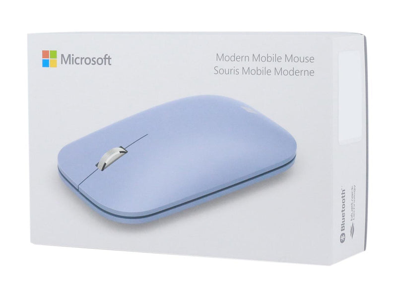 Microsoft Mobile Mouse - Pastel Blue. Comfortable Right/Left Hand Use with Metal