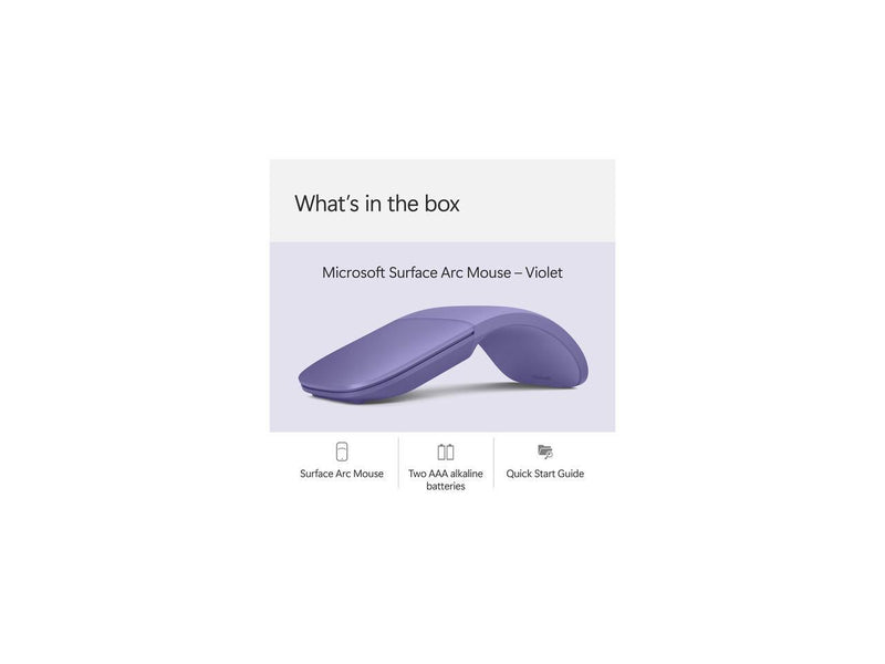 Microsoft - Surface Arc Bluetooth BlueTrack Ambidextrous Mouse - Wireless -