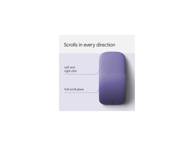 Microsoft - Surface Arc Bluetooth BlueTrack Ambidextrous Mouse - Wireless -
