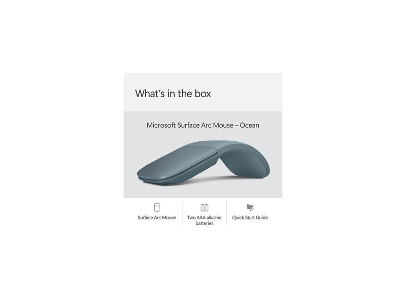 Microsoft - Surface Arc Bluetooth BlueTrack Ambidextrous Mouse - Wireless -