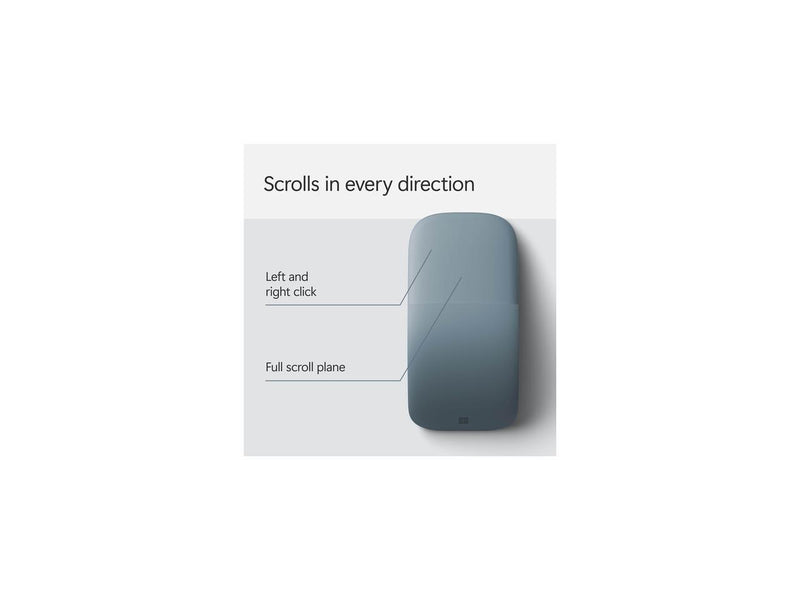 Microsoft - Surface Arc Bluetooth BlueTrack Ambidextrous Mouse - Wireless -