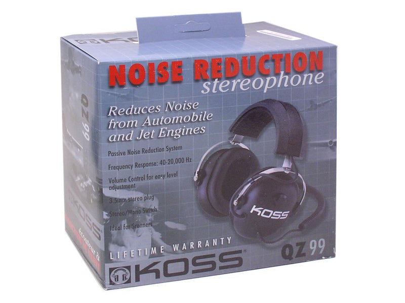 KOSS Black QZ-99 3.5mm/ 6.3mm Connector Circumaural Headphone