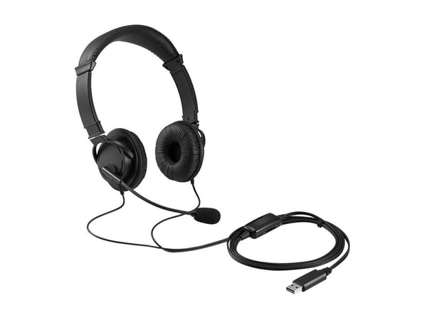 Kensington K33065WW USB-A Connector Circumaural Classic Headset with Mic and