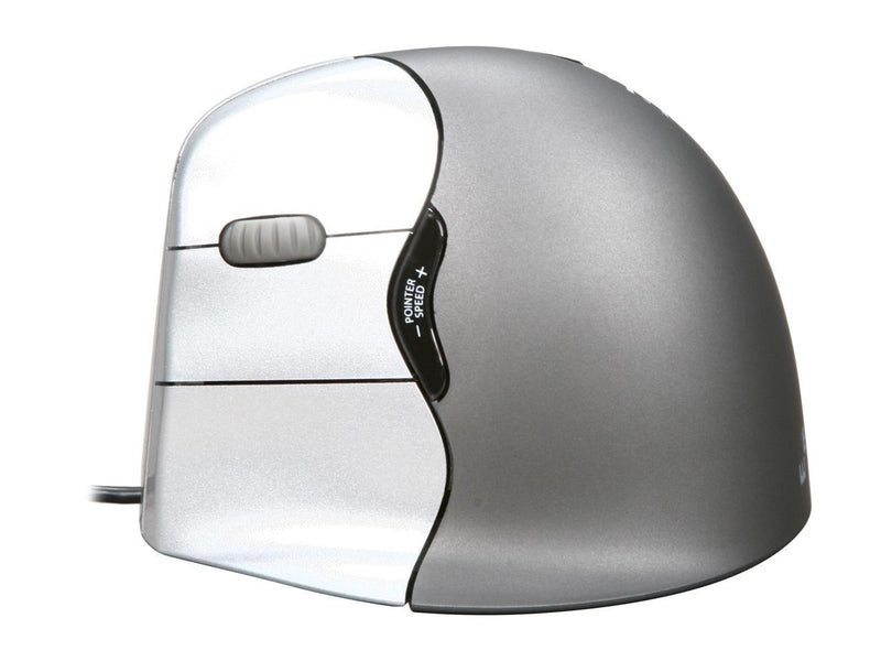 Evoluent Evoluent VerticalMouse 4 Left VM4L Silver/Black Programmable Buttons 1