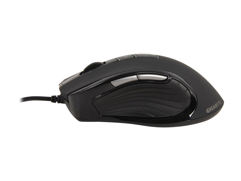 GIGABYTE GM-M6980X Black 9 Buttons Tilt Wheel USB Wired Pro-Laser 5600 dpi