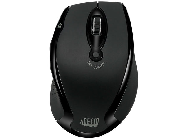 ADESSO Wireless Ergonomic Optical Mouse IMOUSE M20B Black 6 Buttons USB 2.4 GHz