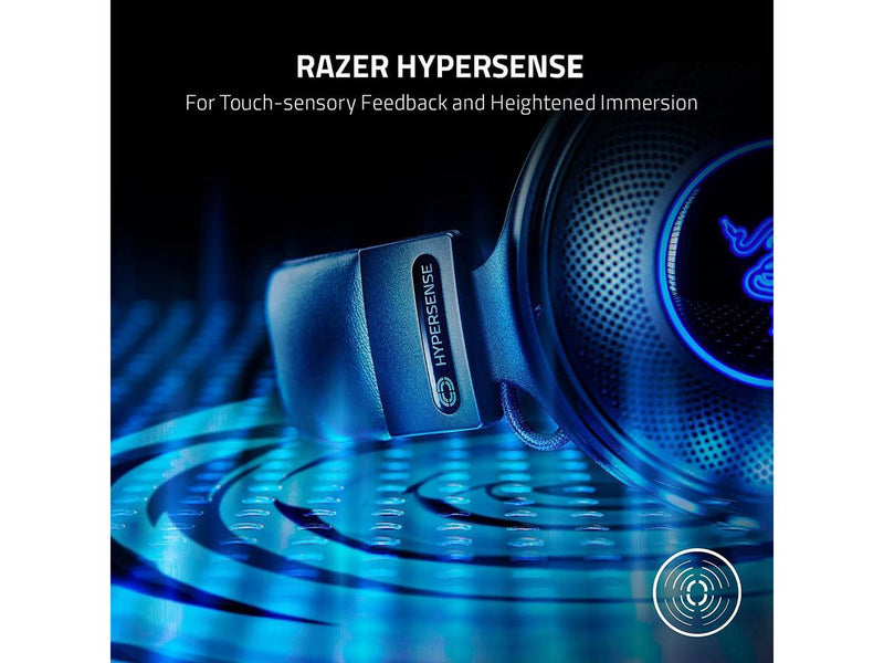 Razer Kraken V3 HyperSense Wired USB Gaming Headset w/Haptic Technology: