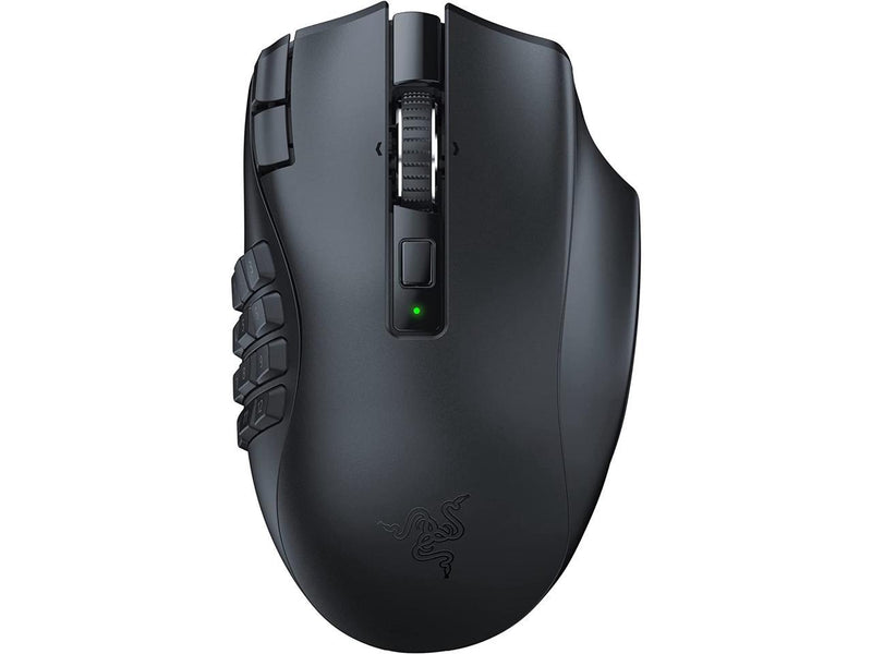 Razer Naga V2 HyperSpeed Wireless MMO Gaming Mouse: 19 Programmable Buttons -