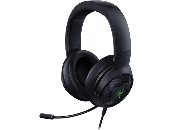 Razer Kraken V3 X Gaming Headset: 7.1 Surround Sound - Triforce 40mm Drivers -